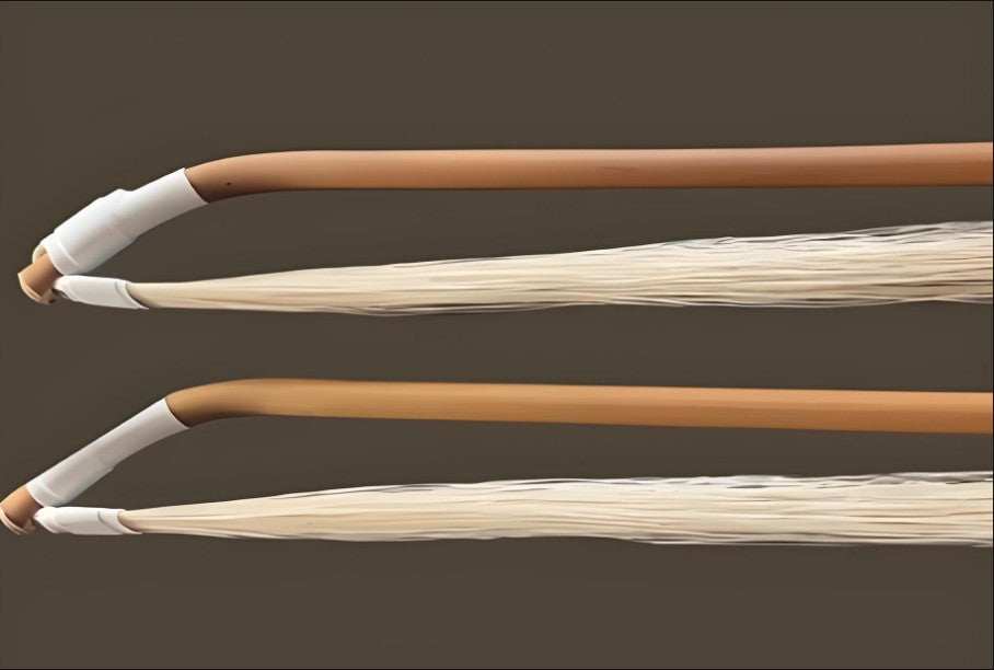 Wan Qixing Premium Erhu Bow – Wild Purple Bamboo with Mongolian White Horsehair