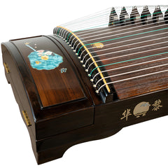 Huali Guzheng 803BD “Chasing Butterflies” — Ebony Frame, Mother-of-Pearl Inlay, Professional Grade