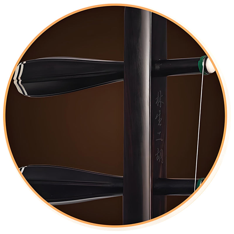 Lu Linsheng Ebony Erhu – Three-Star Model for Beginners & Intermediate Players, Hexagonal Body, Traditional Chinese Instrument