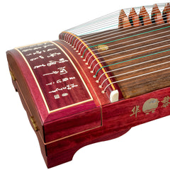 Huali Guzheng 501GS “Flowing Clouds” – Rosewood Frame, Bone Powder Inlay, Grade A Paulownia Soundboard