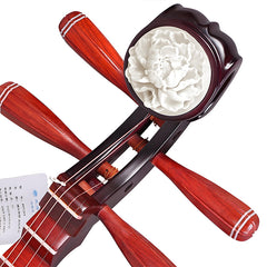 Xinghai 8971XY Beginner Pipa – Solid Hardwood Chinese Lute with Golden Cloud Design