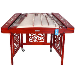 Xinghai 8622L Professional Yangqin – African Padauk Chinese Hammered Dulcimer with Handcrafted Mother-of-Pearl Inlay