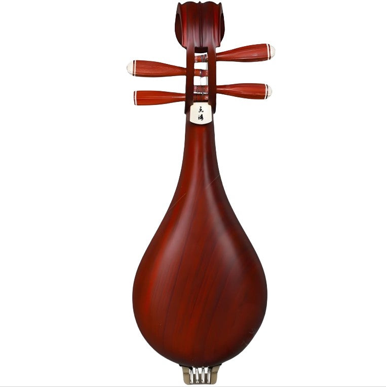Yuehai 412-2 Graded Liuqin – African Rosewood, Natural Finish, Peony Carving