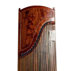 Huali Guzheng 708S “Natural Charm” – Rosewood Frame, Plain Finish, Grade A Paulownia Soundboard