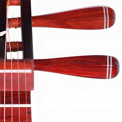 Xinghai 8912-3 Professional Pipa – African Padauk Wood Chinese Lute with Dark Fragrance Plum Blossom Design