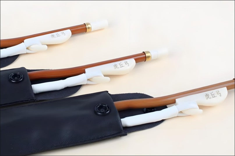 Huqiu Professional Erhu Bow – Handcrafted Purple Bamboo with Natural White Horsehair