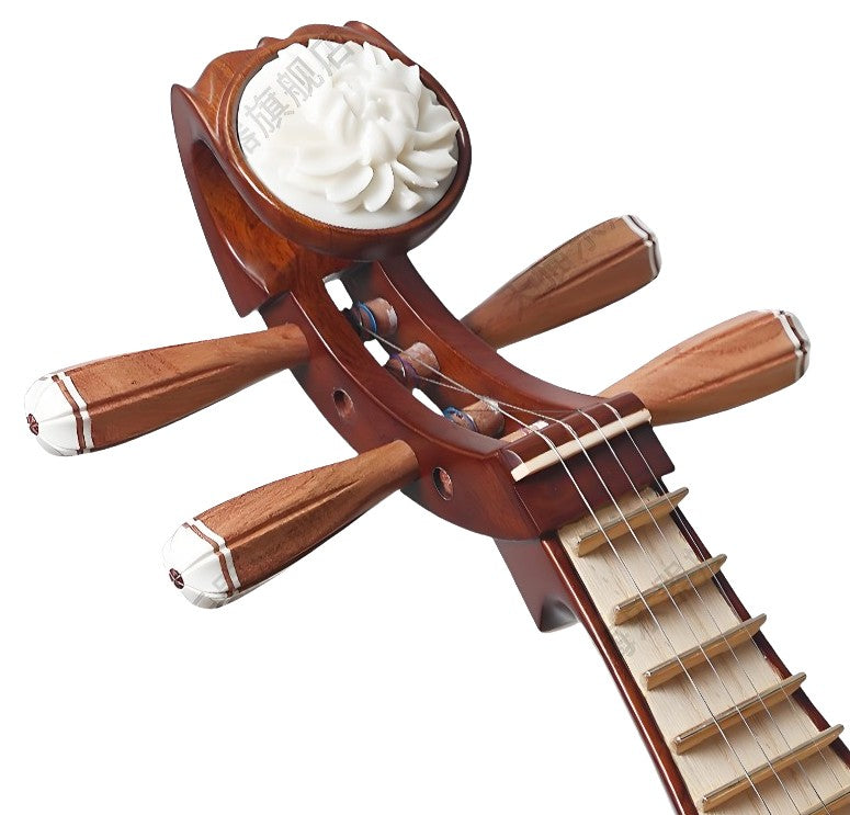 Yuehai 413 Liuqin – African Pterocarpus (Padauk), Red Hardwood Finish, Exam-Grade Performance Model(古夷苏木)