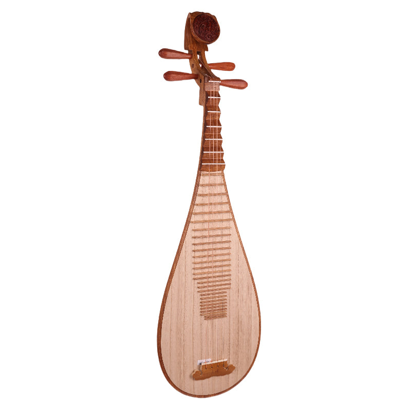 YueHai Pipa 9119-1 – Premium Chinese Lute in Natural Finish Rosewood with Cloud Motif