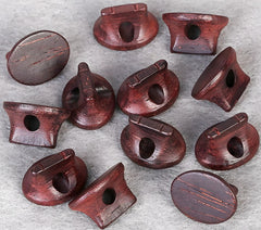Large Red Sandalwood Erhu Bridges (Set of 3) – Oval-Shaped for Powerful Projection