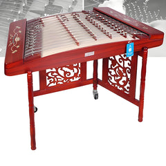 Xinghai 8622L Professional Yangqin – African Padauk Chinese Hammered Dulcimer with Handcrafted Mother-of-Pearl Inlay