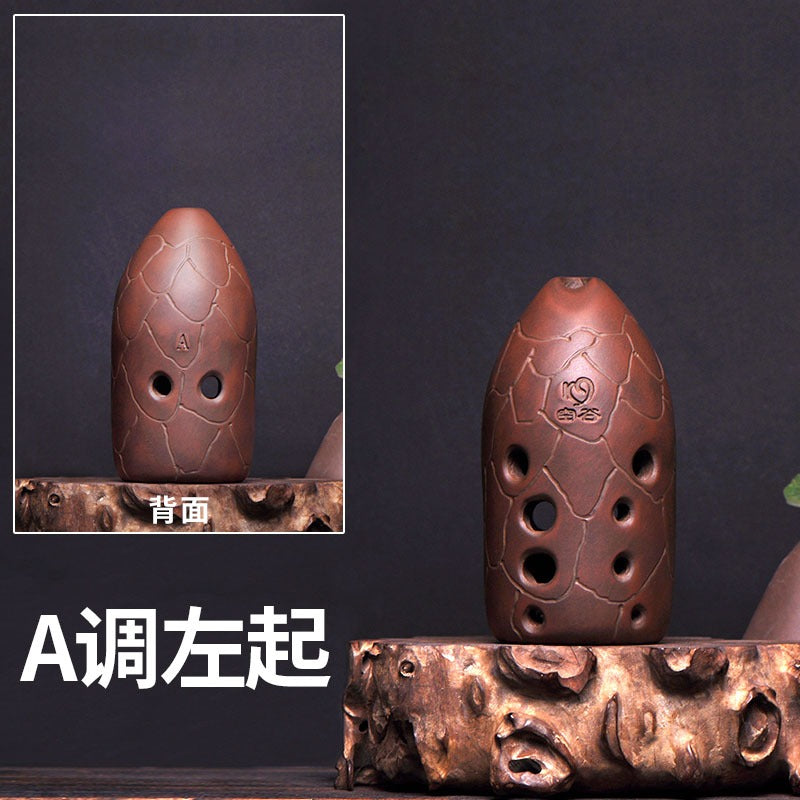 KongGu Xun 2024 – Professional 10-Hole Ceramic Ocarina Flute for Beginners & Students