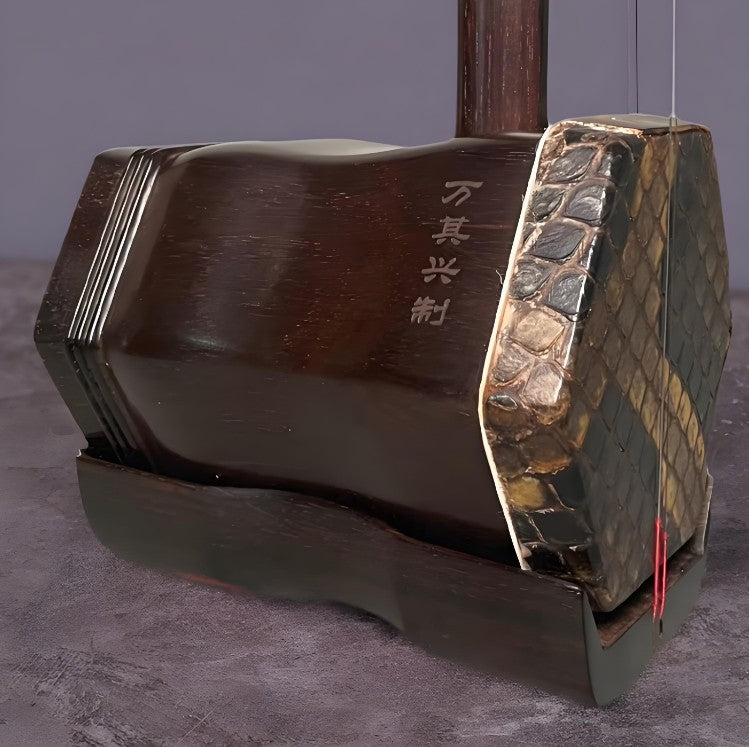 Wan Qixing Ebony(黑檀) Erhu – Authentic Chinese Fiddle for Beginners & Intermediate Players
