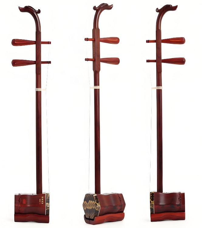HuQiu “Huaxia Dragon’s Chant” Indian Small-Leaf Rosewood Erhu 5168-I – Professional Performance Erhu