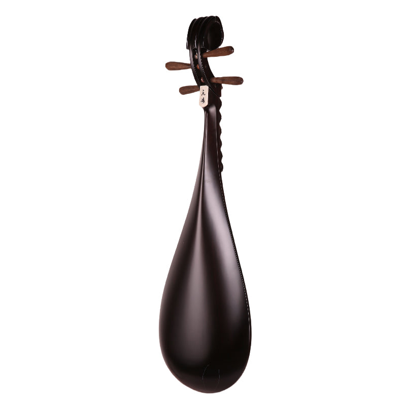 YueHai 9115-1 Chinese Pipa – Anog Araracanga Wood, Natural Finish, Yun Cloud Head, Wooden Pegs
