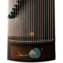 Huali Guzheng 803BD “Chasing Butterflies” — Ebony Frame, Mother-of-Pearl Inlay, Professional Grade