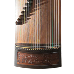 Huali Guzheng 806MS “Poetic Grace” – Hand-Carved Ebony Chinese Zither with Grade-1 Paulownia Soundboard