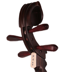 YueHai 918JZ-2 Concert-Grade Pipa – Premium Dalbergia Louvelii Wood, Natural Polish, Cloud Head, Wooden Pegs