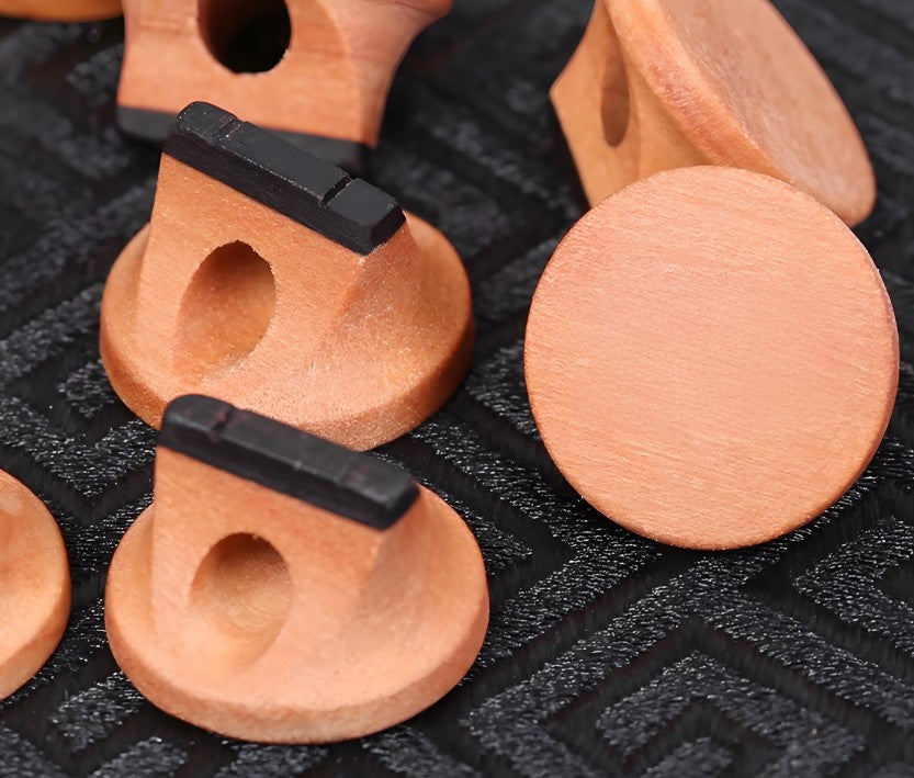 Professional Erhu Bridge (5-Pack) – Maple & Ebony Composite, Bright Tone & Clear Sound for Advanced Players