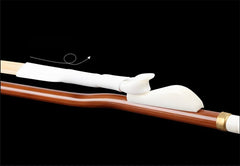 Huqiu Professional Erhu Bow – Handcrafted Purple Bamboo with Natural White Horsehair