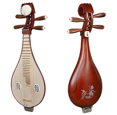 Yuehai DS14-LC Liuqin – Aged Dalbergia (Ovangkol) Body with Orchid Motif, Professional Grade(奥氏黄檀木)