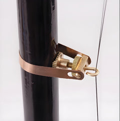 Huqiu Metal Qianjin for Erhu – Golden Adjustable String Holder for 19–21mm Shafts