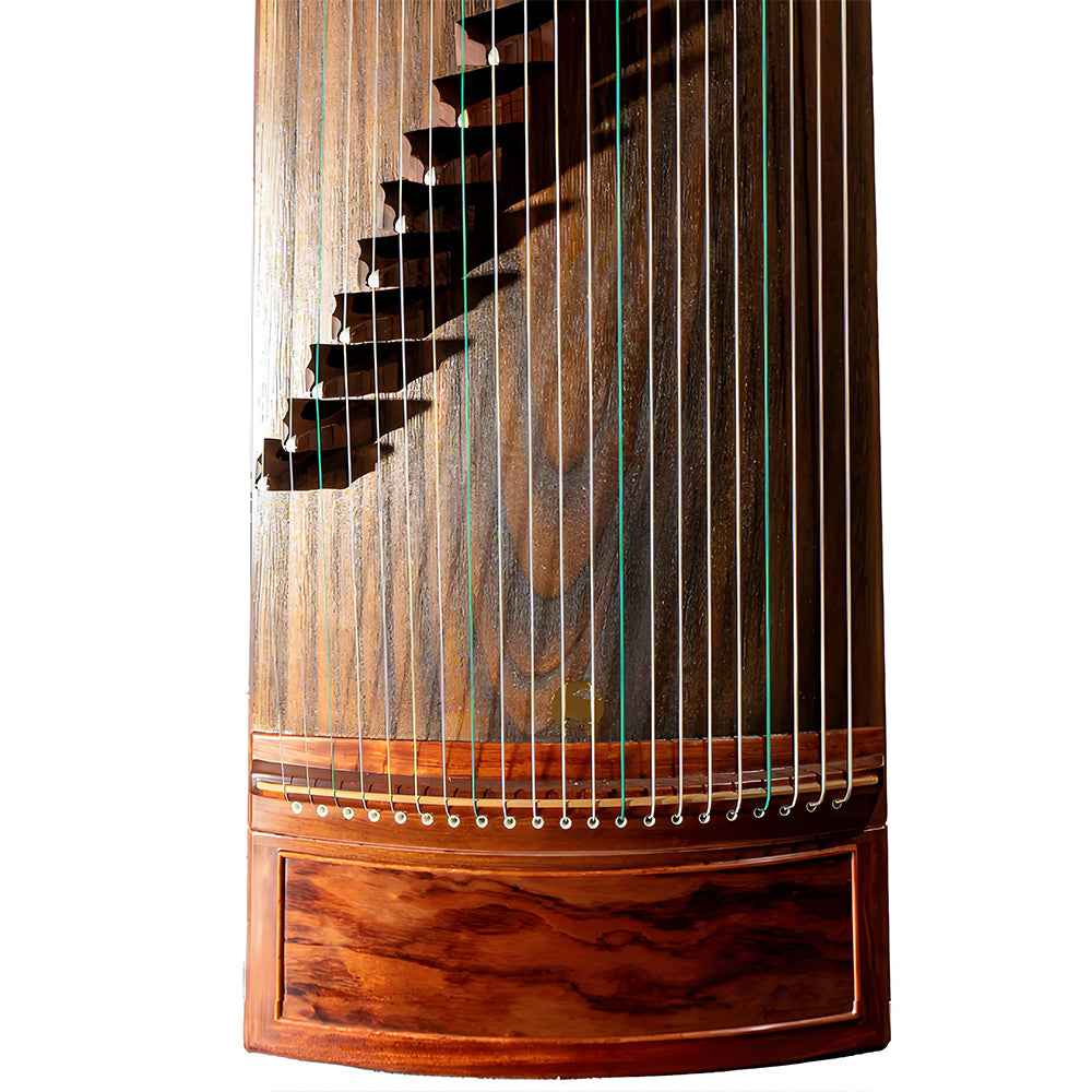 Huali Guzheng 708S “Natural Charm” – Rosewood Frame, Plain Finish, Grade A Paulownia Soundboard