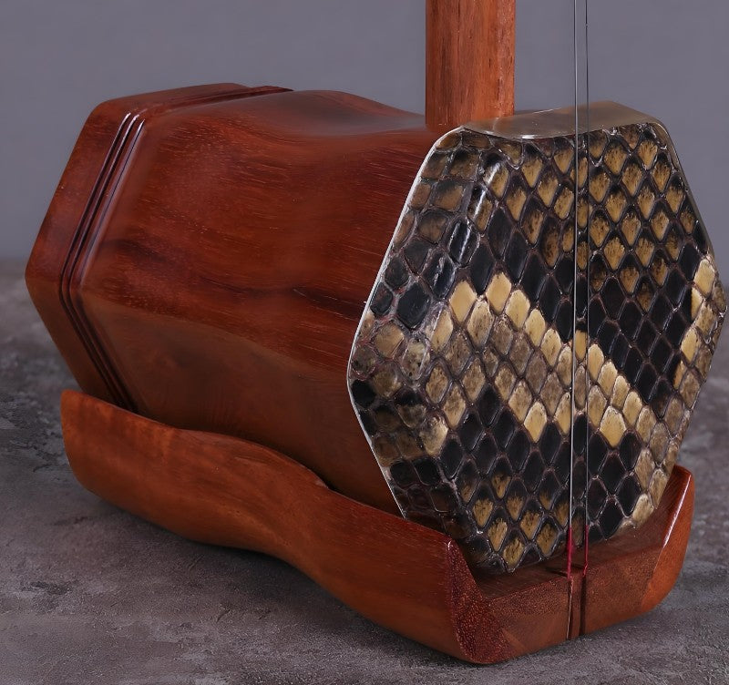 Wan Qixing Student Erhu – Solid Redwood Chinese Fiddle for Beginners and Kids