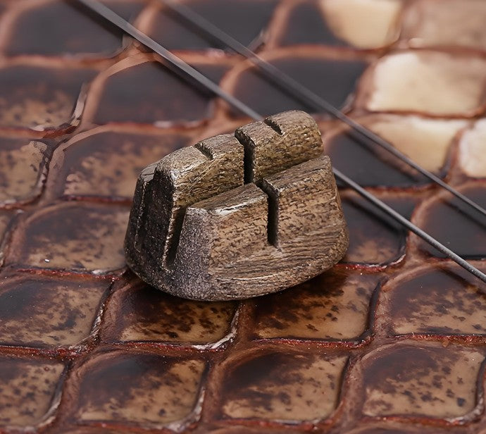 Golden Phoebe Erhu Bridge – Handcrafted Single Piece for Enhanced Volume and Resonance