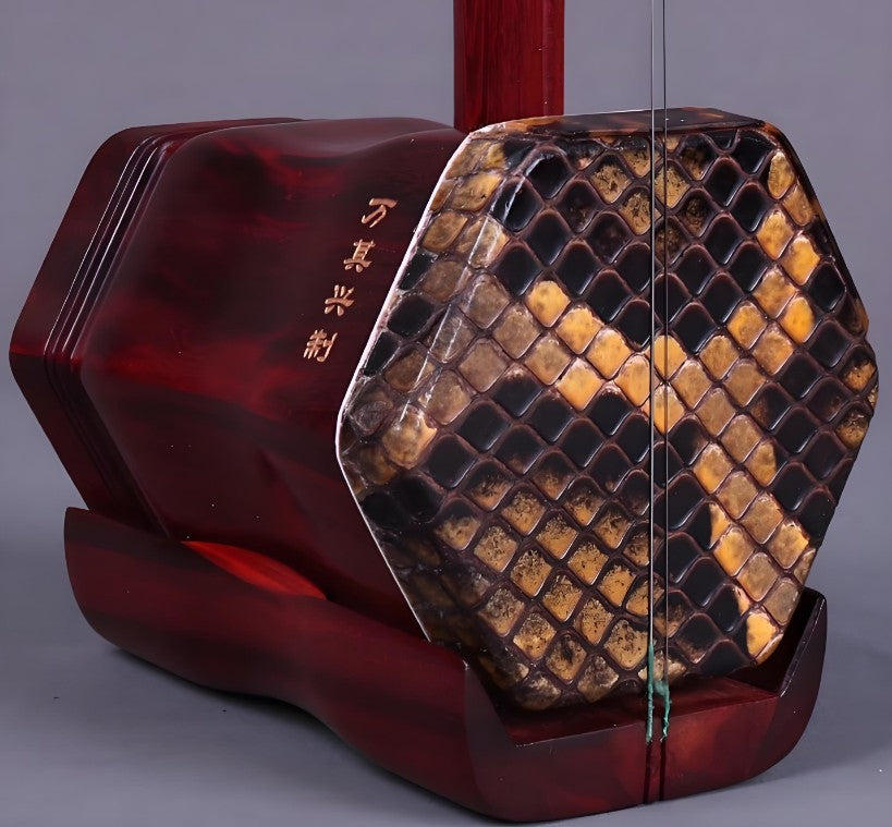 Wan Qixing African Sandalwood Erhu – Beginner to Advanced Level Professional Chinese Fiddle