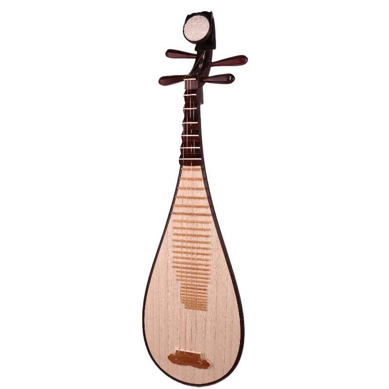 YueHai 918 Pipa – Dalbergia Louvelii Wood, Natural Finish, Yun Cloud Head, Wooden Pegs