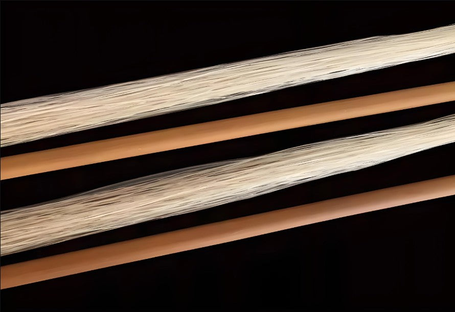 Wan Qixing Premium Erhu Bow – Wild Purple Bamboo with Mongolian White Horsehair