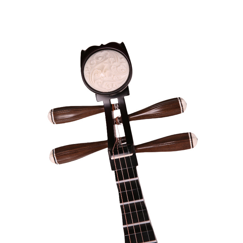 YueHai 91W-1 Pipa – African Rosewood, Aged Redwood Finish, Fine Tuning Pegs, Yun Cloud Head