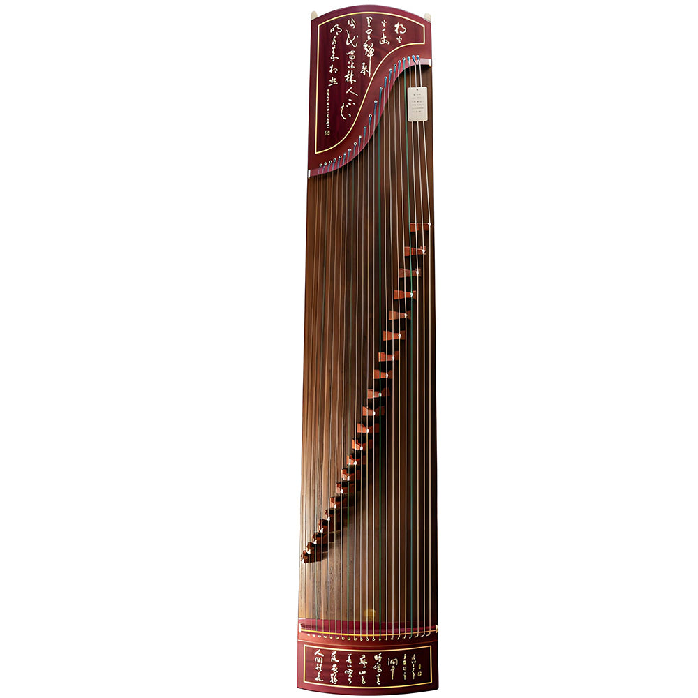 Huali Guzheng 501GS “Flowing Clouds” – Rosewood Frame, Bone Powder Inlay, Grade A Paulownia Soundboard