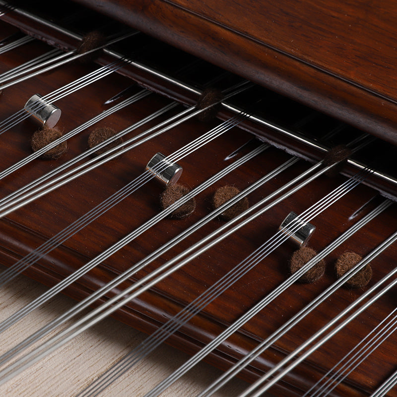 YueHai 623-A Yangqin – Premium Large-Leaf Red Sandalwood, Model 402 Professional Dulcimer