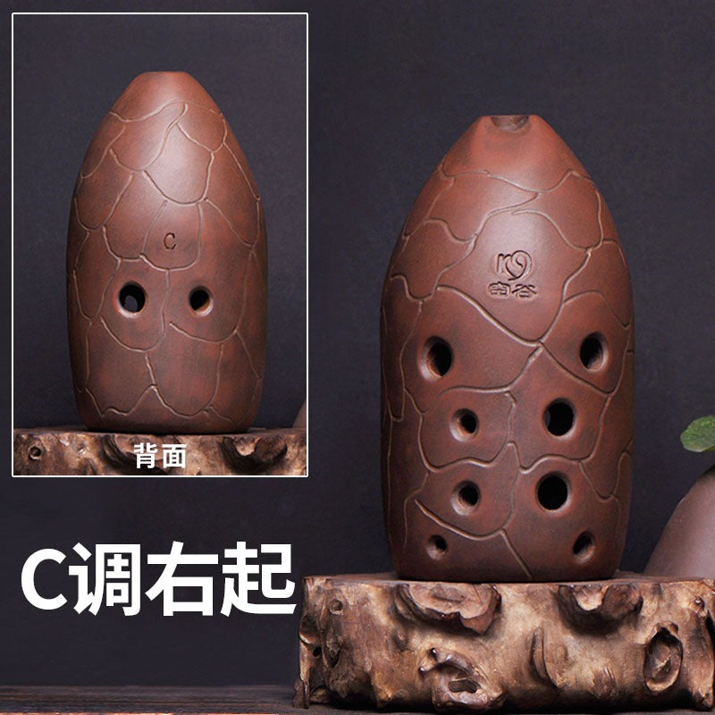 KongGu Xun 2024 – Professional 10-Hole Ceramic Ocarina Flute for Beginners & Students