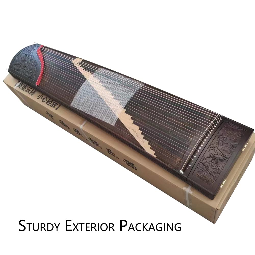 Hand-Carved Nanmu Wood Guzheng (163cm) - Professional Instrument for All Skill Levels: Beginner, Intermediate, Senior, Children, and Adults