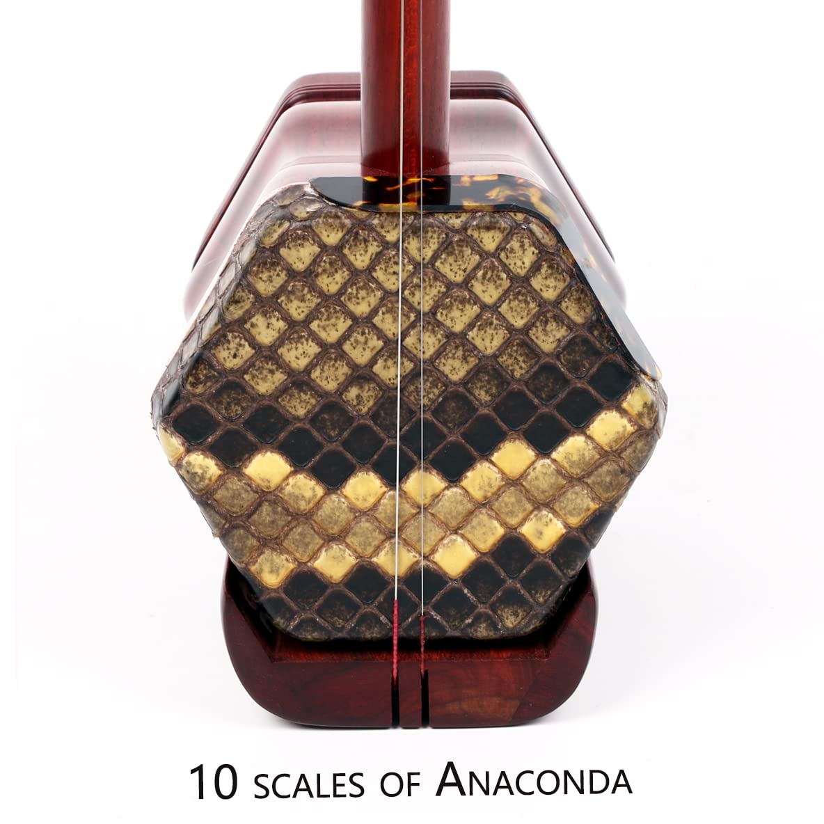 Professional Chinese Top-grade Rosewood Erhu(zitan)  2 Stringed Chinese Violin Fiddle Instrument for Advanced Player with Learn DVD, Rosin