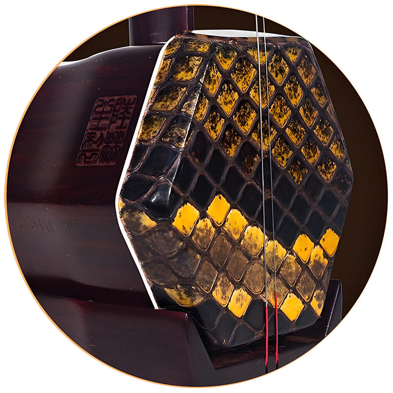Lu Linsheng Limited Edition Indian Red Sandalwood Erhu – Soloist & Collector’s Model (Zitan King / Flowing Cloud Editions)