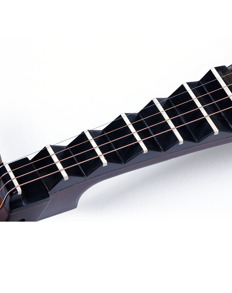Pipa 8972XY – African Rosewood with "Prosperity Floral" Inlays