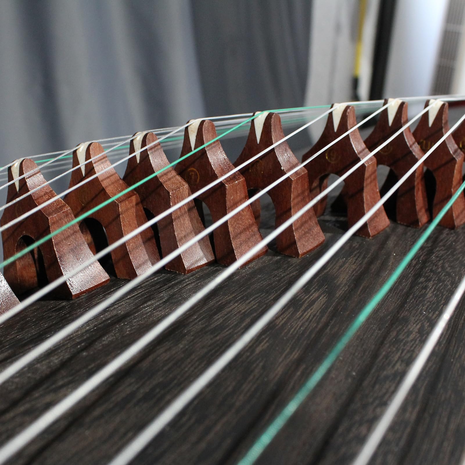 Professional Rosewood(ZITAN) Guzheng (163cm) - Handcrafted with Deep-Sea Shell Inlay, Suitable for All Skill Levels, Includes