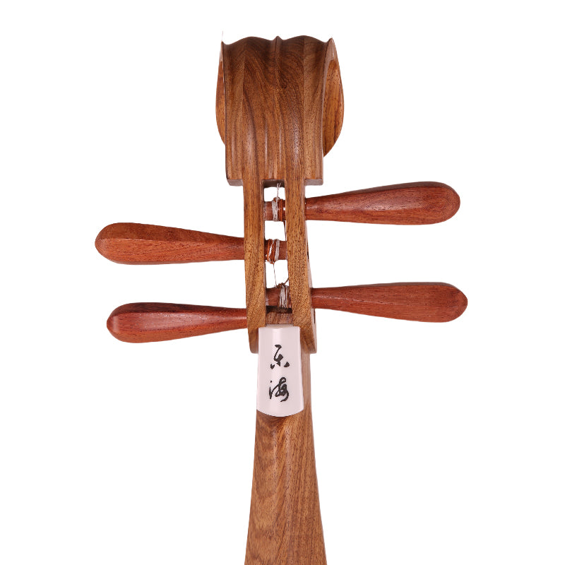 YueHai Pipa 9119-1 – Premium Chinese Lute in Natural Finish Rosewood with Cloud Motif