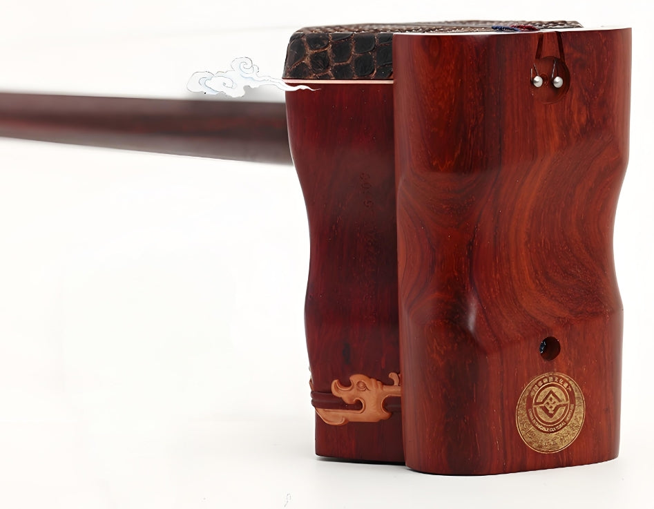 HuQiu "Twin Dragons in Harmony" Indian Small-Leaf Rosewood Erhu 5168-H – Professional Performance Erhu