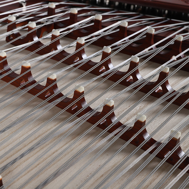 YueHai 622M-A Dragon Carving Yangqin – Premium African Rosewood, Model 402 Professional Dulcimer