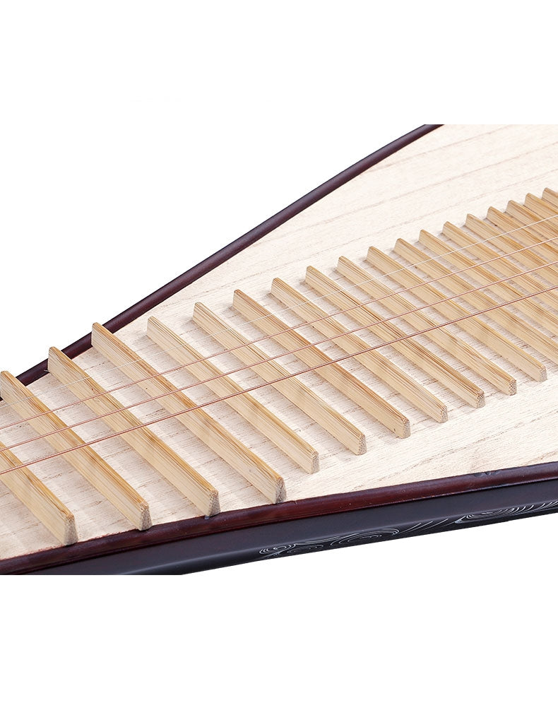 Pipa 8972XY – African Rosewood with "Prosperity Floral" Inlays
