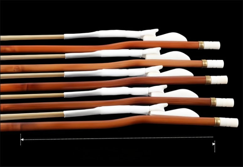 Huqiu Professional Erhu Bow – Handcrafted Purple Bamboo with Natural White Horsehair