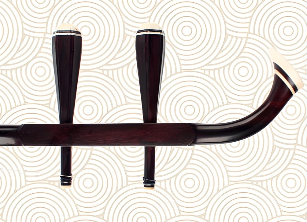 HuQiu Premium Dalbergia (Large Leaf) Rosewood Professional Erhu (Silver Seal) 5133 – Expert-Level Chinese Two-String Violin Fiddle