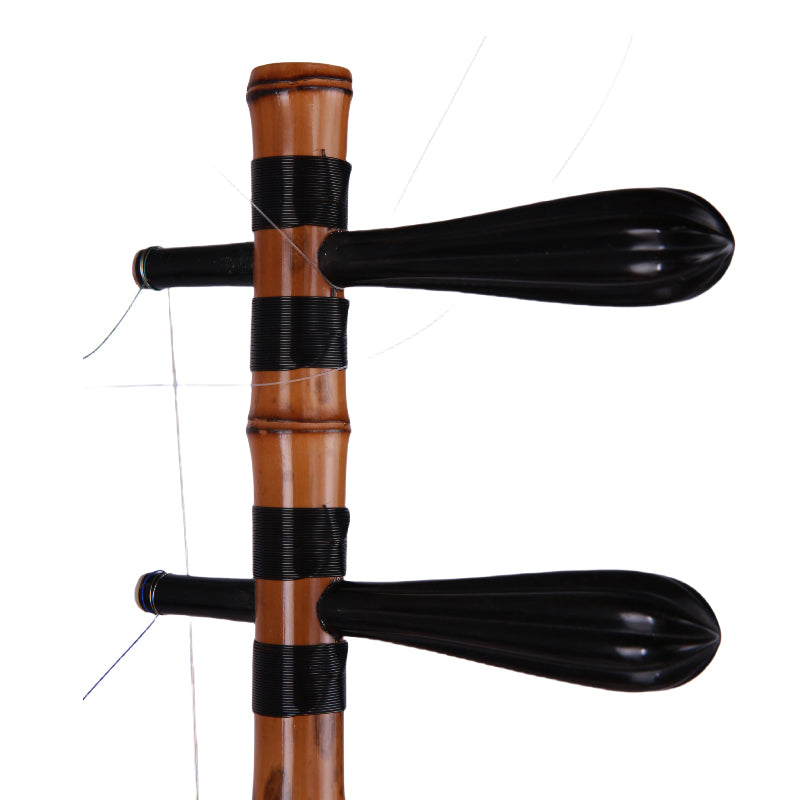 YueHai Model 701BE Jinghu (Erhuang Tuning) – Grade 1 Spotted Bamboo with East African Rosewood Pegs