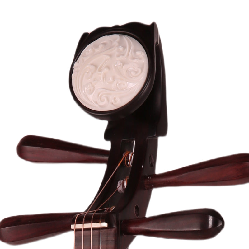 YueHai 918 Pipa – Dalbergia Louvelii Wood, Natural Finish, Yun Cloud Head, Wooden Pegs