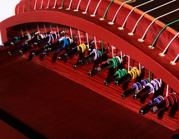 Dunhuang 694D-YY "Mandarin Ducks Playing in Water" Guzheng – 163cm Chinese Zither with Luminous Sound & Elegant Shell Inlay