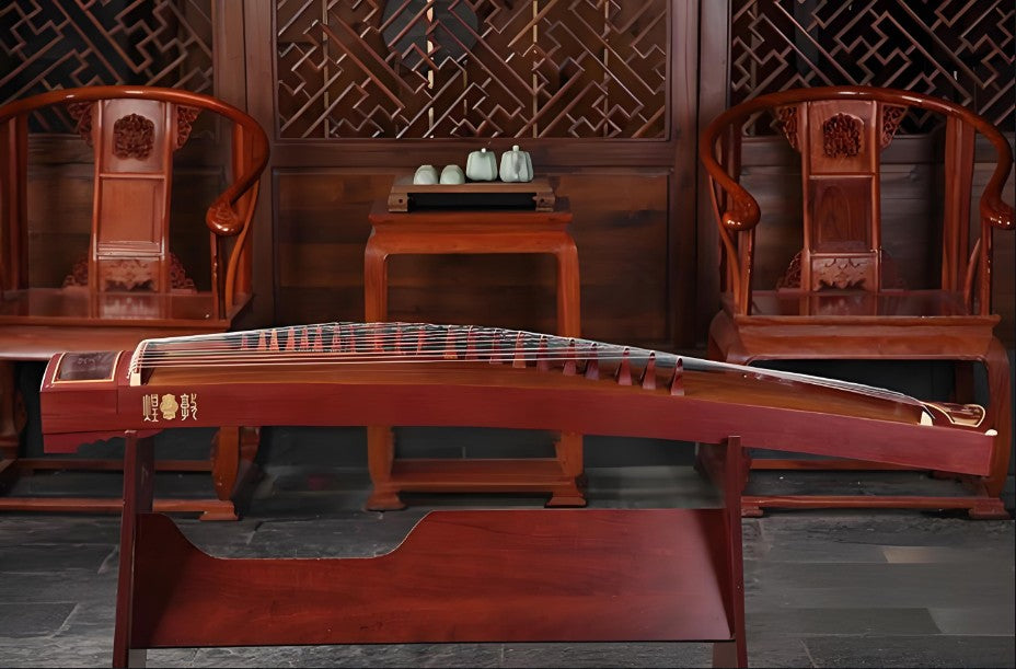 Dunhuang Guzheng 694M-YF "Fishing Boat Song at Dusk (Smooth Sailing)" – 163cm Zither with Ancient Rosewood, Premium Sound and Design